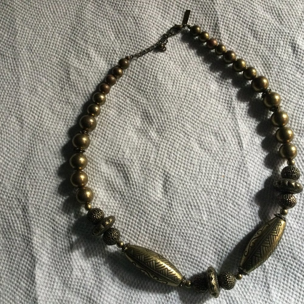 George beaded necklace 17" long